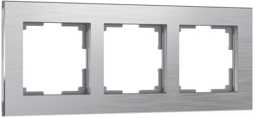 Рамка универсальная Werkel Aluminium 3-м. металл алюминий картинка